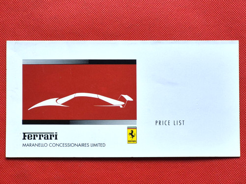 1993 ferrari listino - 1993, prezzi