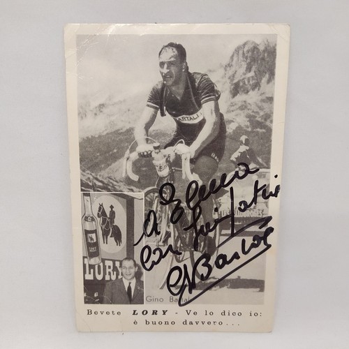 Cartolina autografa bartali - cartolina,