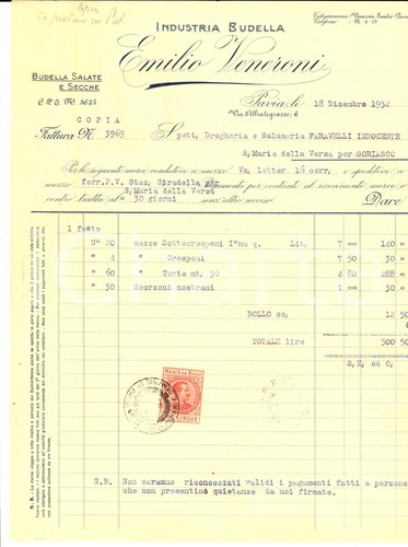 1932 pavia ditta emilio - 1932,