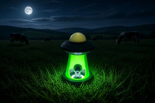 Lampada ufo rete usb - ufo, alieni