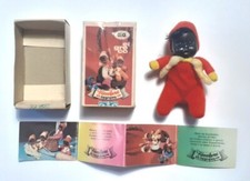 FIAMMIFERINO NEGRETTO ROSSO E GIALLO BAMBOLINA MINI DOLL VINTAGE GIG EL GRECO