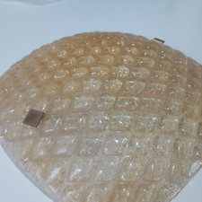 lampadario applique in vetro Color Oro Con Rombi in Rilievi quadrato(ASFORWOOD)