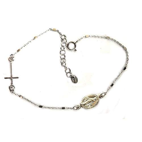 Bracciale rosario argento - bracciale, rosario,