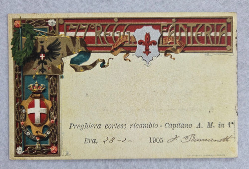Cartolina reggimentali - cartolina,