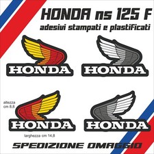 HONDA NS 125 F Adesivi SERBATOIO stampati e plastificati