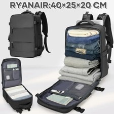 Zaino da Viaggio Compatibile Ryanair 40x20x25 Aereo Bagaglio a Mano Impermeabile