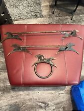 Portasciugamani da bagno in ferro battuto ferro battuto tondo equitazione stallone cavallo personalizzato e anello