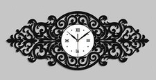 OROLOGIO DECORATIVO A TRAFORO, VINCENT, RETRO, STILE VINTAGE, 30 x 70 cm