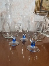 Servizio completo da 12 bicchieri in cristallo vintage