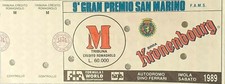 BIGLIETTO  TRIBUNA -M-