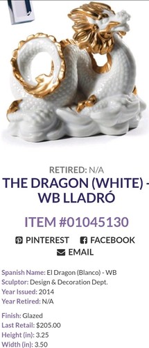 Lladro drago wb - drago,