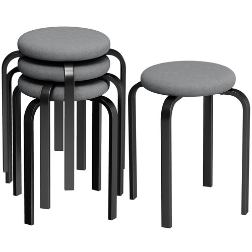 Homcom stackable stools - homcom, modern