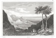 MASSA CARRARA , incisione del