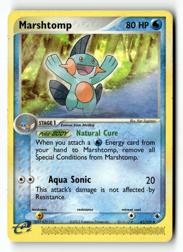 Pokemon card marshtomp lp - -,