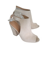 Tronchetto scamosciato avorio