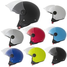 Casco Jet Scooter Moto Quad Omologato ECE 22 06 Visiera Sonicmoto Backline
