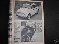 FIAT MORETTI 500S,750 E 2500 SS SU 300 ALL'ORA DEL 1964