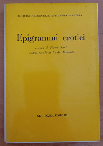 Epigrammi erotici antologia - erotici,,