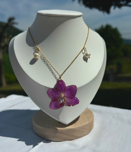 Collana oro donna - ,, perle
