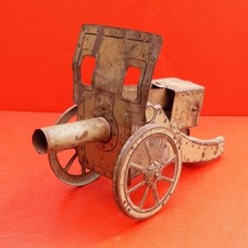 GIOCATTOLO LATTA D'EPOCA CANNONE TIN TOY CONDIZIONI COME DA FOTO