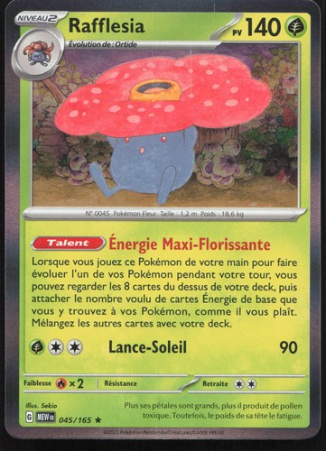Carte pokémon rafflesia - carte,