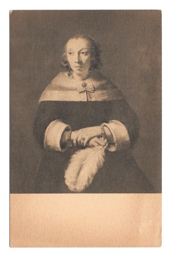 Cartolina rembrandt lady con - cartolina,