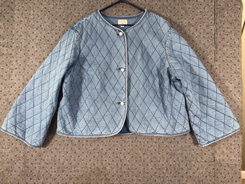 Giacca denim trapuntata - , kate