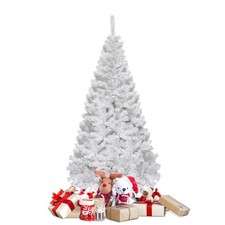 Albero di Natale 150/180/210/240 cm Albero di Natale Bianco con 350/650/950/1138