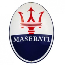 Enamel plaque MASERATI 32,5x50