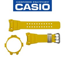 Set cinturino e lunetta orologio Casio G-Shock Gulfmaster GWN1000 GWN-1000-9 resina gialla