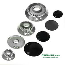 SMEG BRUCIATORI + PIATTELLI SPARTIFIAMMA PER CUCINA PIANO COTTURA A 4 FUOCHI