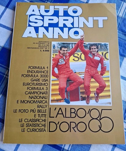 Autosprint anno albo - anno, l'albo