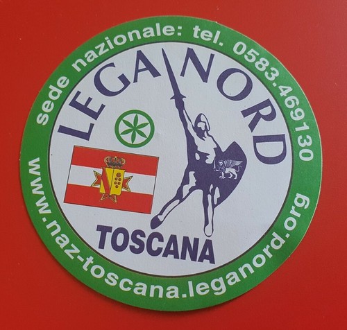 Adesivo lega nord toscana - adesivo,