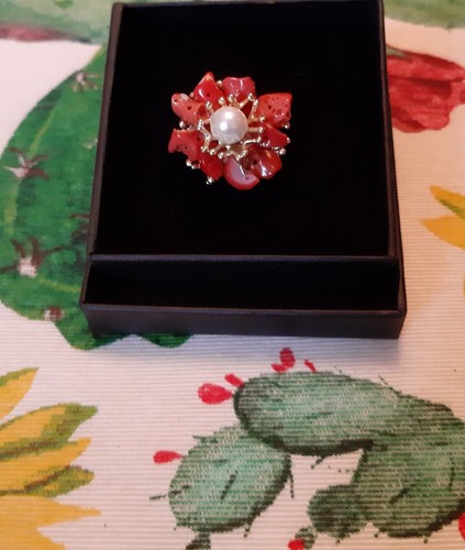 Anello regolabile corallo - regolabile,