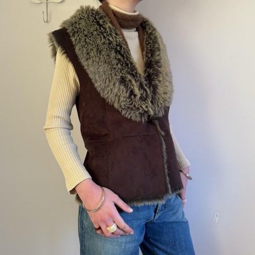 Gilet vintage con bordo - , in
