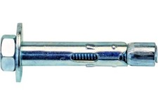 10PZ. TASSELLI ANCORANTI ACCIAIO ZINCATO CON VITE TESTA ESAGONALE RONDELLA LARGA