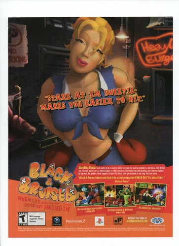 Black bruised ps2 game cube - ps2,