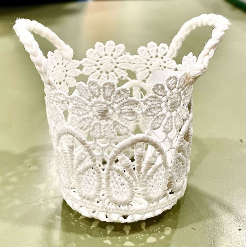 Mini cestino macramè - in,
