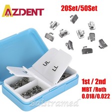 AZDENT Tubi buccali ortodontici dentali 1° 2° tubo molare Roth MBT 022 bondable