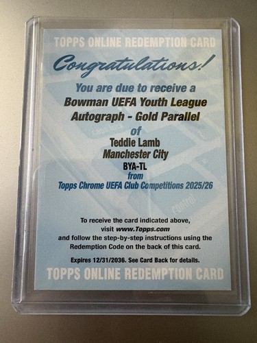 Topps chrome uefa teddie - chrome,