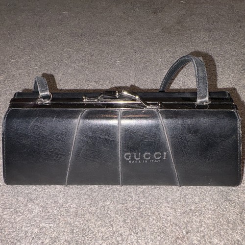 Gucci black logo top handle - black,