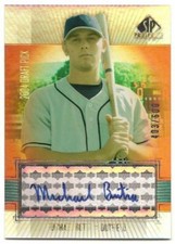 2004 SP Prospects Michael Butia Rookie Auto RC #403/600 Indians #404