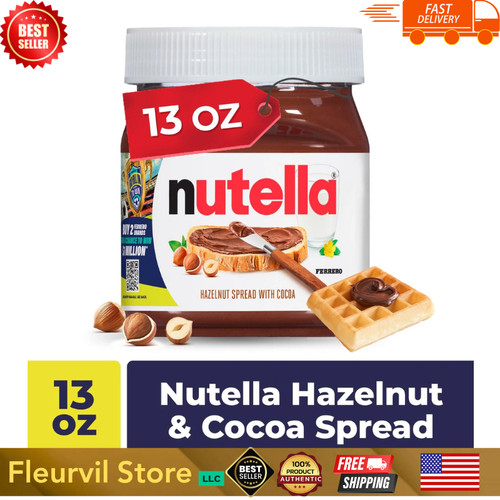 Nutella hazelnut spread with - spread,