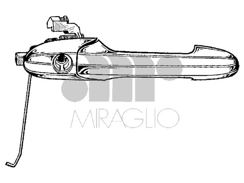 Maniglia esterna anteriore - maniglia,