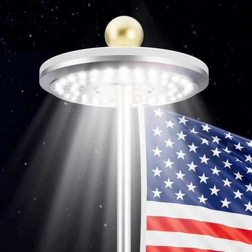 Led solar powered - led, pole