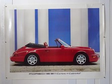 PORSCHE 911 CARRERA 4 CABRIO MANIFESTO PUBBLICITARIO AFFICHES ORIGINALE 1989 (4)