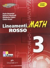 lineamenti.math rosso 3 edizione riforma baroncini paolo manfredi rober 88538054