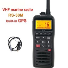 Con GPS recente RS-38M VHF radio barca marina IP67 galleggiante walkie talkie + USB