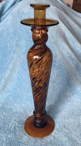 Murano amber swirl italian art - murano,