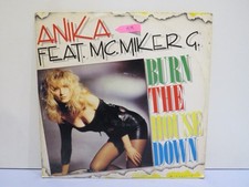 LP 33 giri vinile ANIKA FEAT MC MIKER G BURN THE HOUSE DOWN MIRABASSO BOER 1991